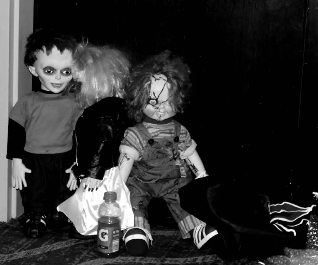 Scary characters taking a break