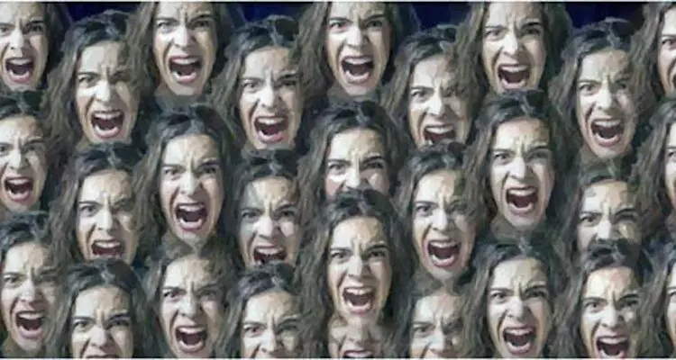 the fly graphic artwork of woman screaming