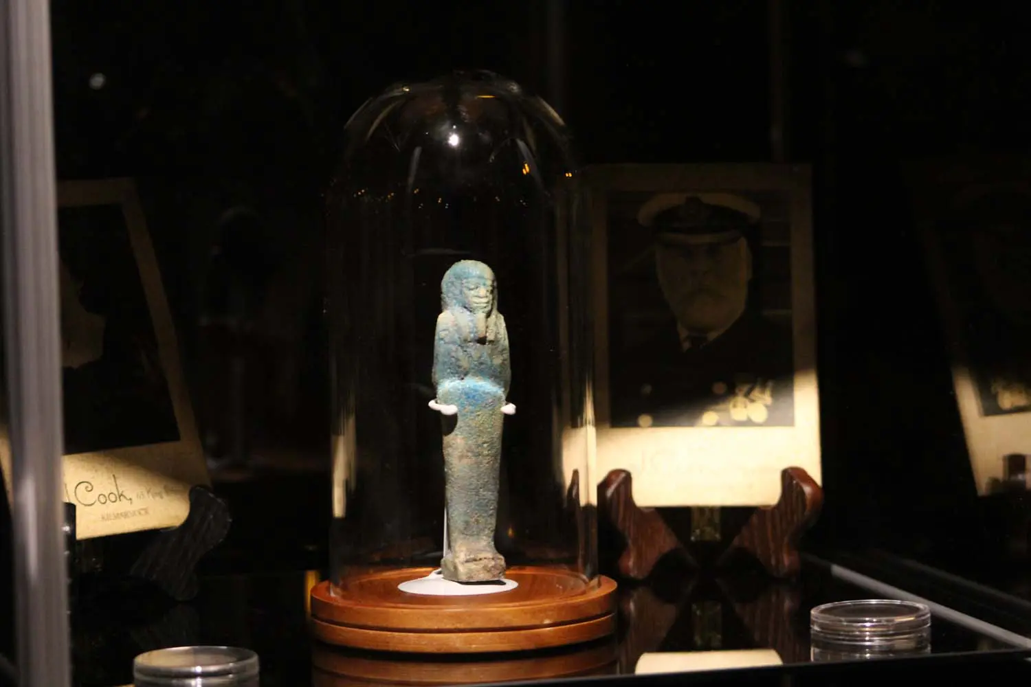 Artifacts in the Revenant Room at The Queen Mary 