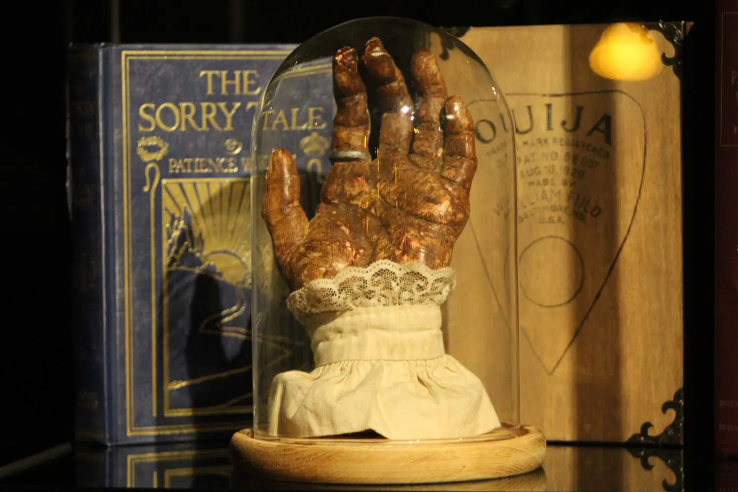 Artifacts in the Revenant Room at The Queen Mary 