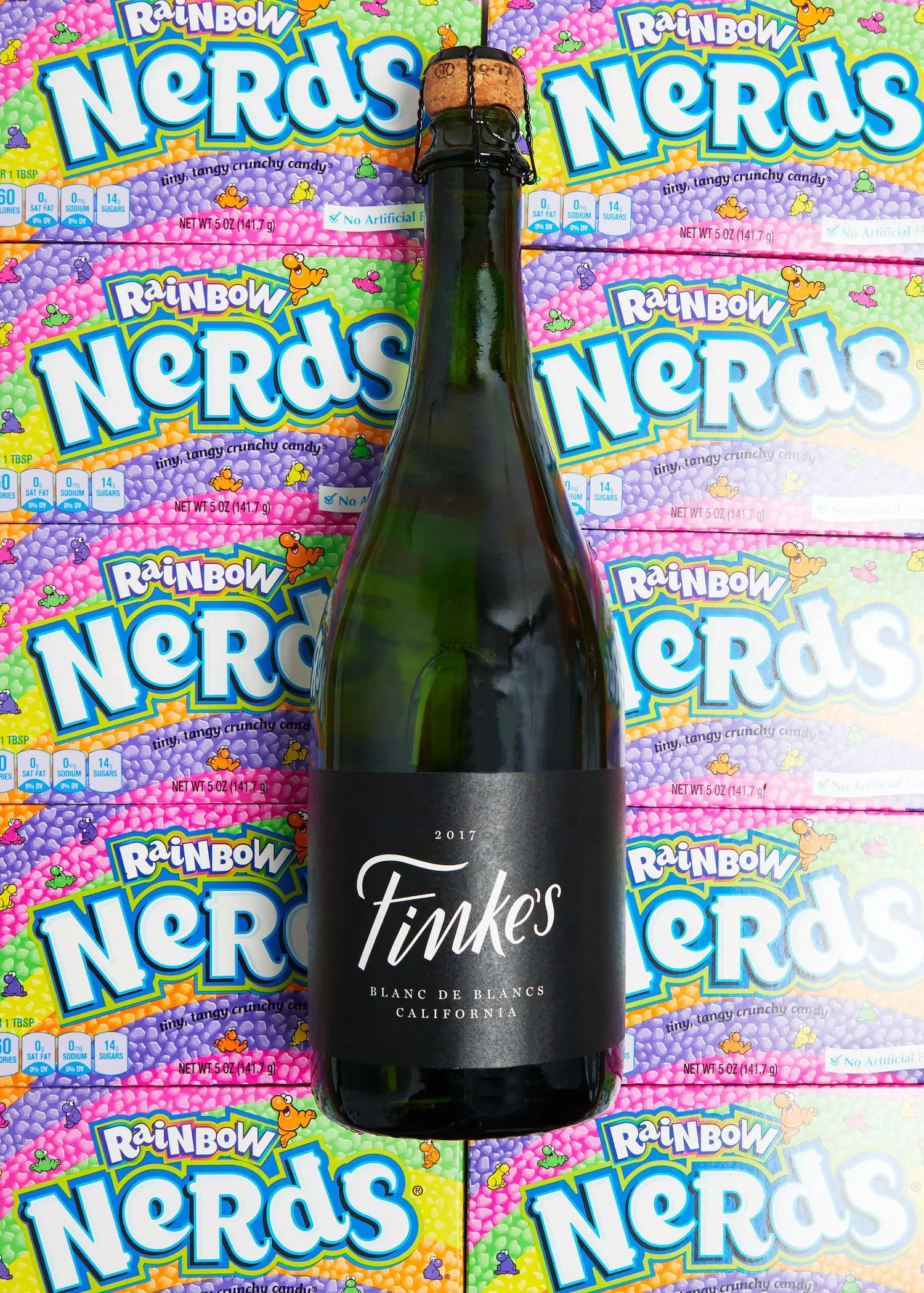 Nerds candy and wine