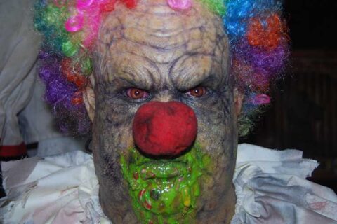 gross clown monster prop